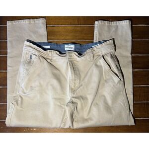 Weatherproof‎ Mens Tan Straight Fit Canvas Work Utility Pants Size 36x29